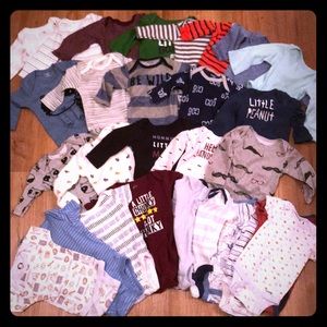 28 piece set newborn-3month jumpsuit onesies new